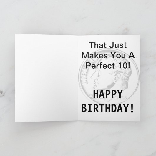 ウィティ55番目の誕生日カード カード (内部)