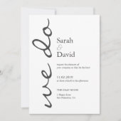 ウィドゥシンプルエレガンス結婚式招待状 招待状 (正面)