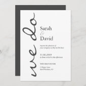 ウィドゥシンプルエレガンス結婚式招待状 招待状 (正面/裏面)