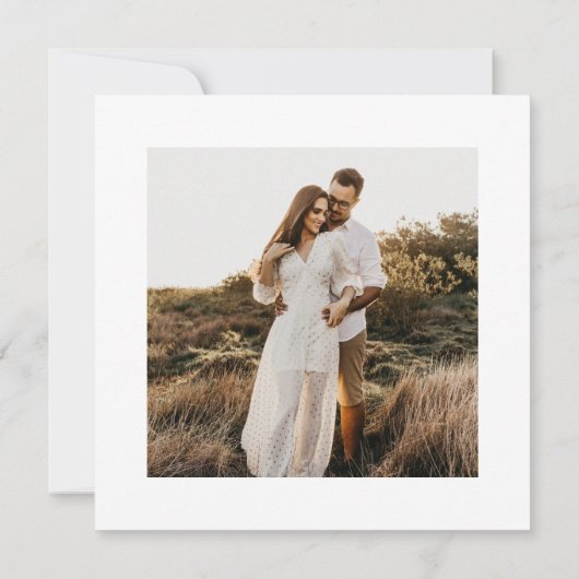 ウィドゥシンプルスクエア結婚式招待状 セーブザデート (裏面)