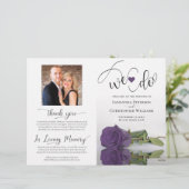 ウィドゥモダンアメジストパープルバラ結婚式 プログラム (スタンド正面)