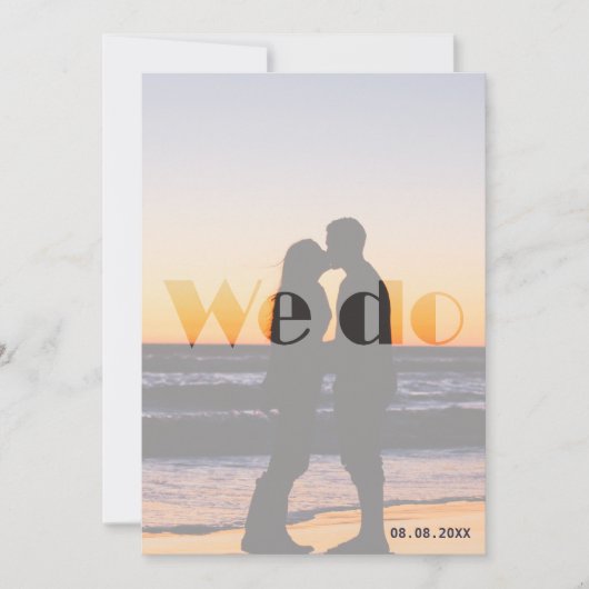 ウィドサンセット結婚式招待状 招待状 (正面)