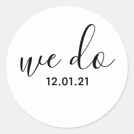 ウィドデイテッド封筒用シール ラウンドシール (正面)