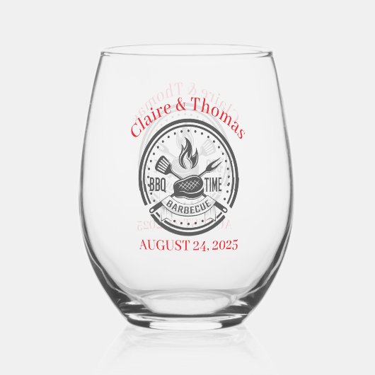ウィドバーベキューホリデーパーティー ステムなしワイングラス (正面)