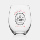 ウィドバーベキューホリデーパーティー ステムなしワイングラス (裏面)