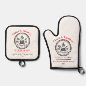 ウィドバーベキューホリデーパーティー 鍋つかみ&鍋敷きセット (正面)