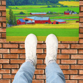 ウィドビーアイランドレッドバーンドルマット ドアマット