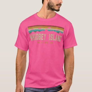 ウィドビーアイランドヴィンテージマウンテンズハイキングワシントン Tシャツ