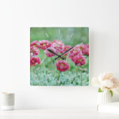 ウィドフラワーズ スクエア壁時計 (ホーム)