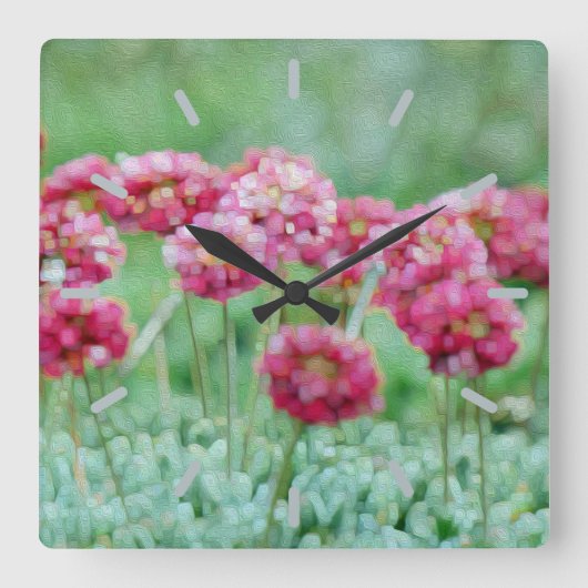 ウィドフラワーズ スクエア壁時計 (正面)