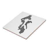 ウィドベイ島アイランド郡地図デザイン タイル (側面)