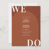 ウィドボホテラコッタアーチ秋の結婚式 招待状 (正面)