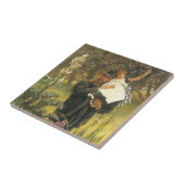 ウィドワーバイティスソヴィンテージビクトリアンポートレートアート タイル (側面)