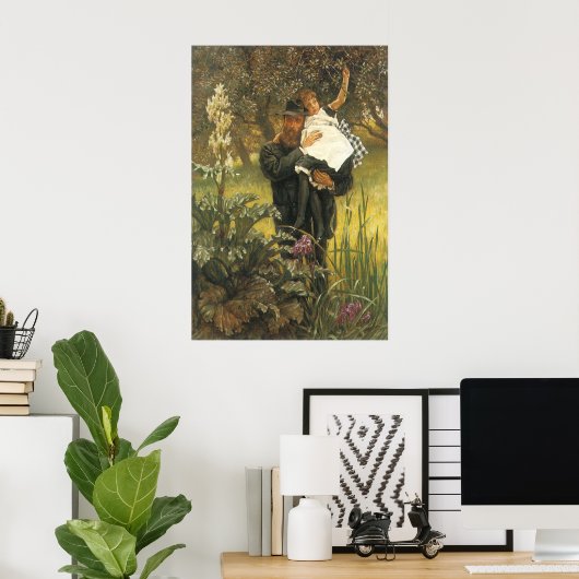 ウィドワーバイティスソヴィンテージビクトリアンポートレートアート ポスター (ホームオフィス)