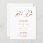 ウィドー結婚式招待状 (正面/裏面)