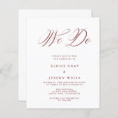 ウィドー結婚式招待状 (正面/裏面)