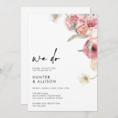 ウィドー結婚式招待状 |アナベス 招待状 (正面/裏面)