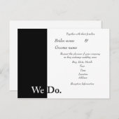 ウィドー結婚式招待状 インビテーションポストカード (正面/裏面)