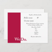 ウィドー結婚式招待状 インビテーションポストカード (正面/裏面)