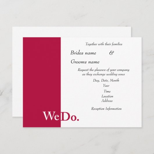 ウィドー結婚式招待状 インビテーションポストカード (正面/裏面)