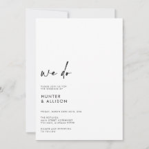 ウィドー結婚式招待状