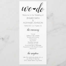 ウィドー結婚式 プログラム