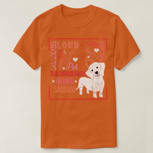 ウィナーおもしろいドッグギフト犬の恋人ダシュント Tシャツ (デザイン正面)