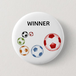 ウィナーのサッカーボール 缶バッジ