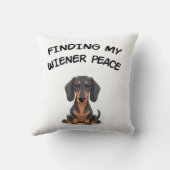 ウィナーのピースを見つけるダッおもしろいシュントのギフト クッション (裏面)