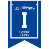 ウィナーズサークルカラフルダービーパーティー装飾 バンティングフラッグ (第3の旗)