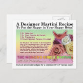 ウィナーズサークルホースレースマルティーニレシピカード ポストカード (正面/裏面)