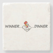 「ウィナーディナー」グリル・コースターのオリンピアの努力 ストーンコースター (正面)