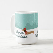 ウィナーワンダーランドダックスシャンドギフトドキシーパパママ コーヒーマグカップ (正面左)