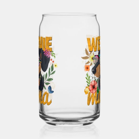 ウィナー犬の飲みガラス ガラス缶 (右)