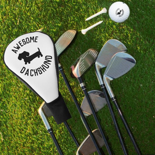 ウィナー犬ゴルファーのギフトドキシーパパまたはダシュント母 ゴルフヘッドカバー