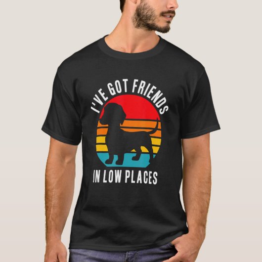 ウィナー犬ダシュント低地の友人 Tシャツ (正面)