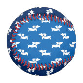 ウィナー犬ファンのためのダシュント野球 野球ボール (正面左)