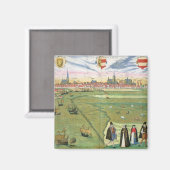 ウィニスの地図，「シビタテス・オルビス・テララム」より マグネット (正面/裏面)