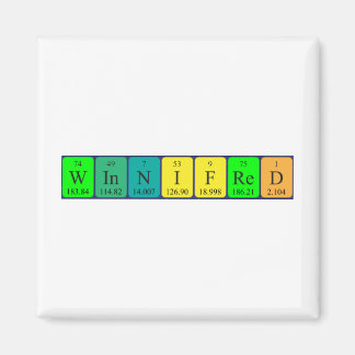 ウィニフレッド周期表名磁石 マグネット