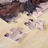 ウィニフレッド・オーステンによるオオカミ、ヴィンテージの野生動物 ジグソーパズル (側面)