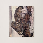 ウィニフレッド・オーステンによるオオカミ、ヴィンテージの野生動物 ジグソーパズル (縦)