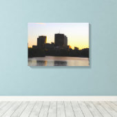 ウィニペグのスカイライン キャンバスプリント (インサイチュ (ウッドフロア))