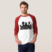 ウィニペグのスカイライン Tシャツ (正面フル)
