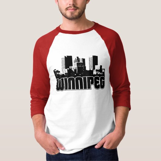 ウィニペグのスカイライン Tシャツ (正面)