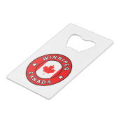 ウィニペグカナダ クレジットカード栓抜き (正面アングル)