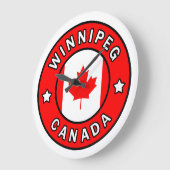 ウィニペグカナダ ラージ壁時計 (傾斜)