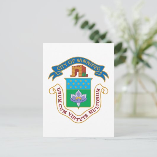 ウィニペグコート・オブ・アームズ ポストカード (スタンド正面)