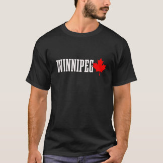 ウィニペグマニトバMaple Leafカナダ国旗 Tシャツ