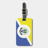 ウィニペグ国旗、マニトバ荷物タグ ラゲッジタグ (正面縦)