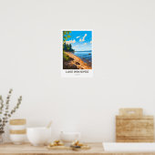 ウィニペグ湖カナダ旅行印刷 ポスター (キッチン)